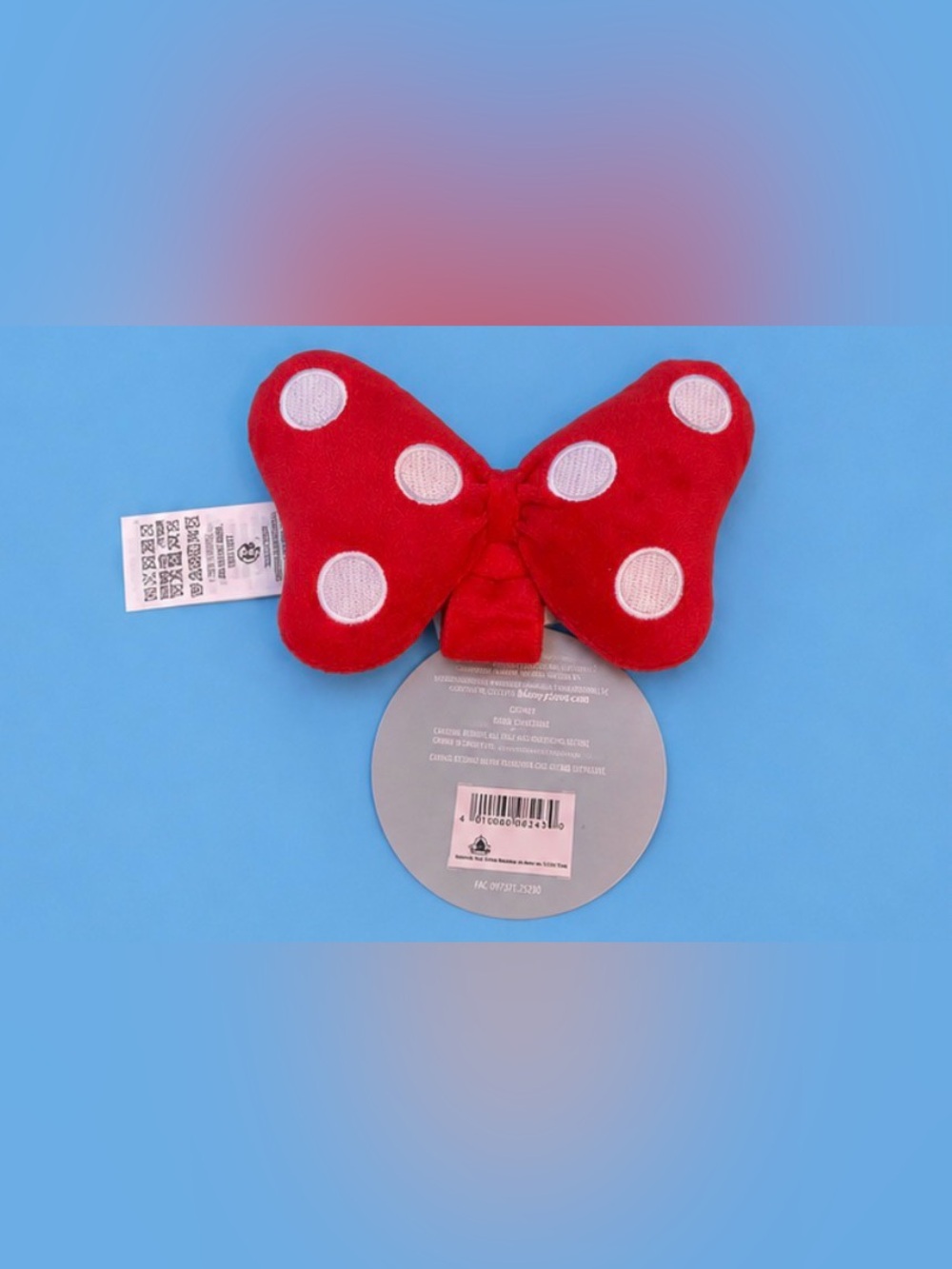 Disney Red Polka Dot Plush Bow Accessory